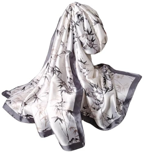 FAIRYGATE Damen Schal Seidenschal Seide Tuch Halstuch Seidentuch 180x90cm Tücher für Anzug Formelle Anlässe Stola Business Style Schals Geschenk für Sie 88028