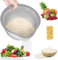 Cuenco de arroz de acero inoxidable, colador de arroz de grado alimenticio con boquilla, colador de pasta multifuncional de acero inoxidable, colador de cocina para lavar y escurrir quinua, frutas,