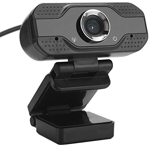 Asixxsix Webcam 1080P con microfono e altoparlante, telecamera USB HD per computer, conferenza grandangolare, telecamera per lo streaming, plug and play, per PC desktop o laptop