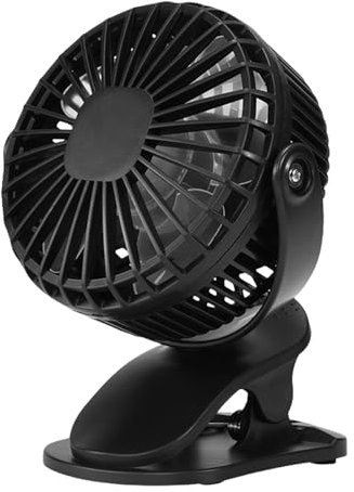 Generico Ventilatore | Ventilatore Da Tavolo E A Clip,Dispositivo Pieghevole Oscillante Con Autonomia Prolungata Per Interni, Esterni, Ufficio E Casa
