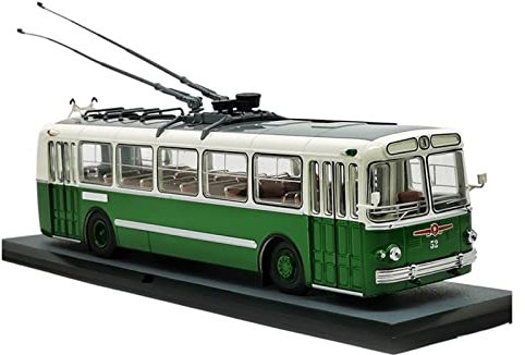 1 43 pour Classic Bus Vert Alliage Moulé sous Pression Modèle De Simulation Voiture Collection Affichage Cadeau Exquis