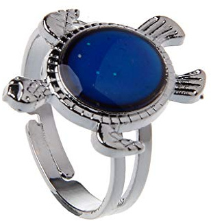 Avejjbaey Vintage för sköldpadda, färgförändring, stämningsringar, känslomässig ring, temperaturringar, smycken, lämplig för par, varuneartiklar, damon Salvatore, TV-smycken, The The