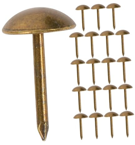 Yardenfun 100 pezzi Chiodi Decorativi in Stile Antico per Mobili e Porte Chiodi in Ferro Resistenti Facili da Installare senza Strumenti Adatti per Tappezzeria Sedie e Progetti da Te