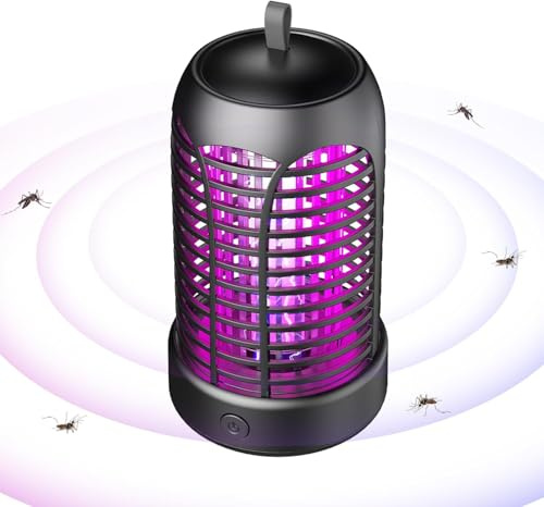 AILEDA Elektrisk insektsbekämpare, 20 W UV mygglampa, flugfälla elektrisk IPX4 vattentät, högspännings-myggfälla myggfälla, myggfälla, flugfälla för inomhus, sovrum och trädgårdar