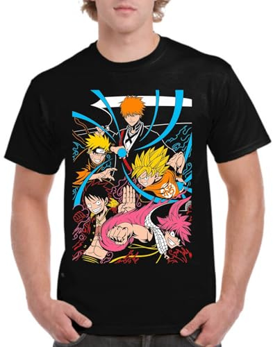the Fan Tee Camiseta de Adulto de Hombre Dibujos Animados Anime Divertido Universo, Vibras de Manga, Mundo Otaku, Japan Fan Kanji, GENERACION DE LOS 90 009 S