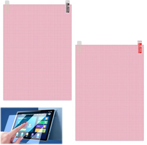 SHYSBV A4 HD Schutzfolie Displayschutzfolie [2 Stück] - Universell selbst zuschneidbar für Tablet, GPS, Kamera, Uhr - Kratzfester und Anti-Fingerprint Displayschutz