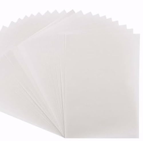 60 hojas de papel vegetal A4, 110 g/m², papel cebolla, papel transparente, apto para dibujo, embalaje, bocetos e impresión