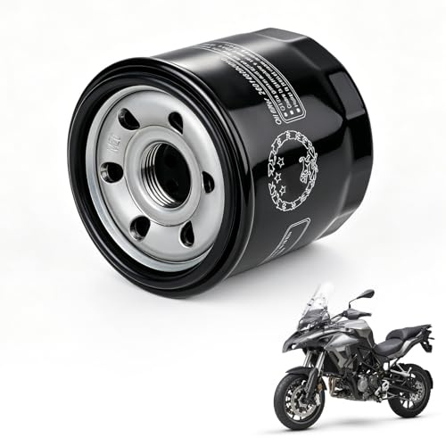 BIUGERCN Filtro de aceite para motocicleta Benelli TRK 502 TRK502 X TRK502X Leoncino500 Leoncino 500 TNT300 502C BJ500 BJ600 TNT600 BN600 600BN Naked Bike ADV Cruiser Negro