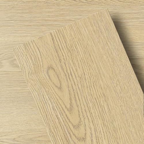 GreenFullHouse Self-Adhesive Vinyl Flooring,Floor Tiles, Lino Flooring 1.5mm Thick, for Kitchen, Rental House, Hallways and Bathroom Home, 10x15cm/1 Piece Sample, Classic Oak