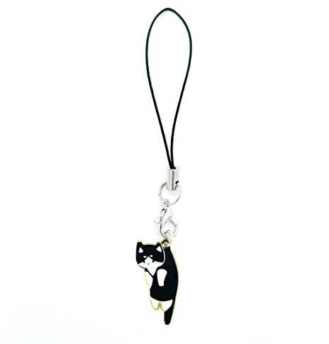 Sopopal Phone Charms Aesthetic Cell Phone Lanyard String With Handmade Cute Hanging Pendants Cat Gifts for Cat Lovers