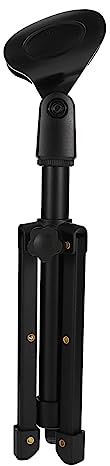Housoutil Soporte De Micrófono De Escritorio Negro Trípode y Clip Para Oficina Casa Accesorio Para Micrófono Para Streaming y Grabación