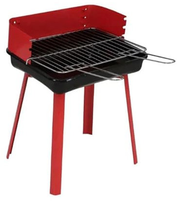 DECODEKO Barbacoa Carbón Portátil – Parrilla De Carbón Para Exterior,Regulable Y Resistente al Calor – Ideal Para Jardín, Balcón Y Camping (Parrilla (Estilo 2))