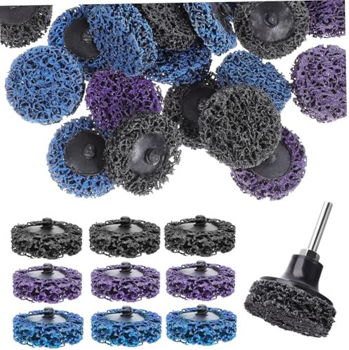 Gadpiparty 1 Juego Discos de Lijado y Desbaste para Esmeriladora de Negros Azules Base Herramientas Abrasivas para Limpieza y Pulido Accesorios para Molienda y Preparación de Superficies