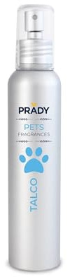 Prady Eau de Toilette per animali domestici – Aroma Talco – Profumo morbido e sicuro per cani e gatti – Adatto per uso frequente – Neutralizza gli odori senza irritare – Cura aromatica e benessere