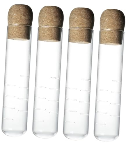 STOBAZA 4 Piezas Colador De Té Infusor De Té Claro Té Más Empinado Para Té Suelto Infusor De Vidrio Tubo Para Tazas Fiesta Madera Transparente