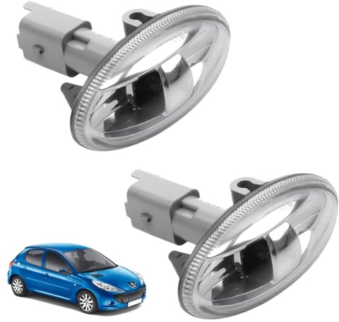 CFEWV 2 Piezas Para Peugeot 206, Luces Intermitentes Laterales Para Peugeot 1007 107 206 307 Expert Partner Citroen C1 C2 C3 C5 Xsara Dispatch Berlingo Derecho (Ambos Lados) - Indicador
