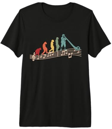 Jugador Alpino, Cuerno Alpino, partituras Musicales, Cuernos alpinos, Alphorn Camiseta Premium