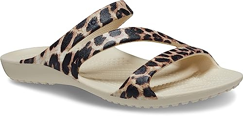 Crocs Women's Kadee Ii Graphic Sandal W Clog, Winter White Multi, 7 UK Men 8 UK Women