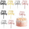 MXTIMWAN 8 Piezas Topper Tarta, Acrílico Cake Topper Happy Birthday, Decoración para Fiestas y Cumpleaños Infantiles
