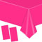 2 Stück Einweg Tischdecke Hot Pink Papiertischdeck Roll Kunststoff Party Tischdecken,137*274cm Papiertischdecken Rolle Wasserdichte Tischtuch für Bienen Party,Kindergeburtstag,Hochzeiten,Weihnachten