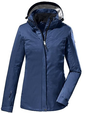 killtec Damen Funktionsjacke/Outdoorjacke mit abzippbarer Kapuze KOS 133 WMN JCKT, dunkel ozean, 52, 38383-000