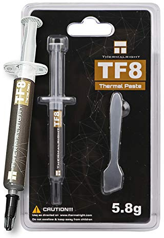 Thermalright TF8 5.8g High Performance Thermal Paste 13.8W/m.k-5.8 Grams, High Performance Thermal Paste, Graphic Card CPU Thermal Grease with a Spatula Tool (TF8 5.8g)