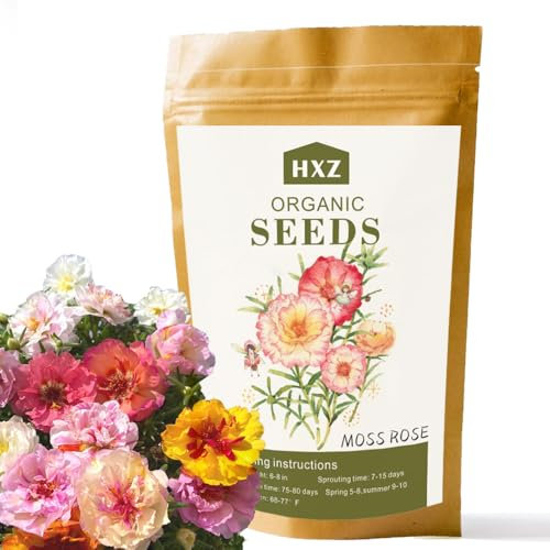 10.000 Premium-Moos-Rosensamen (Portulaca Grandiflora) - Ideal für die Pflanzung im Freien und die Verschönerung des Gartens
