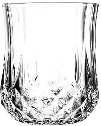 ETANULPEX Eleganti bicchierini da shot in cristallo con motivo a diamante, bicchieri da shot a cono trasparenti classici per whisky, vodka, tequila, sherry, brandy, cordiale, mini snifters per feste