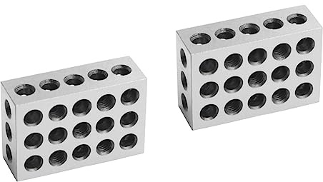 DIYEAH 2 Pezzi Morsa Parallela Per Fresatrice Per Fresatrice Per Macchinisti Per Fresatrice Per Dischi In Acciaio Argentato 45#