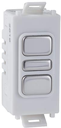 Schneider Electric Ultimate Grid System - LED Touch Dimmer Light Switch, 100W, GGBGUGEMDIMLWPW, Painted White with White Insert, Pack of 1