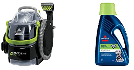 BISSELL SpotClean Pet Pro Nettoyeur de Taches D'animaux Pour les Tapis & Formule Wash & Protect Pour vos Étoffes d’ameublement, Tapis et Moquette Élimine Taches & Odeurs 1,5L
