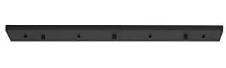 Generation Lighting 7449603-112 Accessory - 36 Inch 3 Port Linear Canopy, Midnight Black Finish, Steel Construction, Damp Rated, Multi-Port Canopy Collection, 1-Light