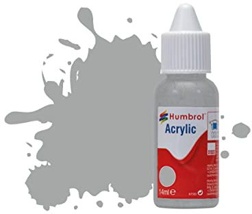 Humbrol Peinture Acrylique NO129 Us Gull Grey Flacon Compte-Gouttes Satiné