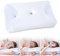 HOMCA CPAP Kissen Ergonomisches Memory Foam CPAP Kissen für Alle CPAP-Masken, Nackenstützkissen für Seitenschläfer mit CPAP-Maskenrillen und Stützbereich, Weiß, 65x40x9/11cm