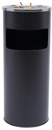 biniliubi Cubo Basura Cenicero Pie Acero Inoxidable Oficina Hotel JardíN Exterior Noche Discotecas Glaciares Volumen Desmontable Poste Antracita Limpiar Compacto PráCtico Diferenciada Reciclaje