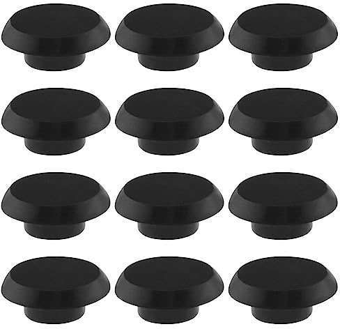 Micro Traders 50PCS Socket Head Screw Cover Cap Hexagon Head Screw Cap Furniture Allen Screws Caps Plastic Protector for Mechanical Equipment Automotive Black M8