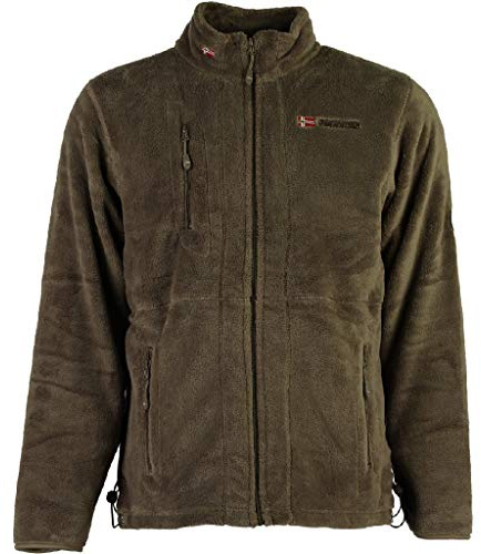 Geographical Norway - UPLOAD - Giacca in pile da uomo, Tortora, M