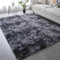 Bestash Groß Teppich Wohnzimmer,Teppich Schlafzimmer,Hochflor Teppich,Flauschig Teppiche Gegend,rutschfest Waschbarer Flauschiger Carpet Rugs for Bedroom,Living Room(Neu Dunkelgrau,160 * 230cm)