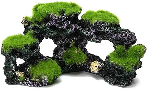 Resina Acquario Barriera Corallina Muschio Rock Fish Tank Marine Island Ornament Cave Decor