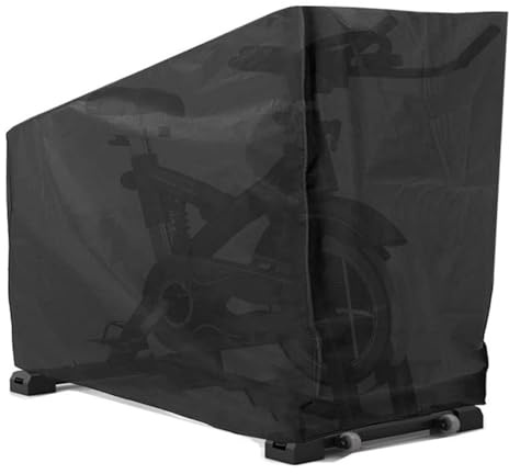 Funda para bicicleta estática de ejercicio - Funda para bicicleta giratoria, cubierta protectora vertical para ciclismo en interiores y exteriores, impermeable, a prueba de polvo, a prueba de sol, pol