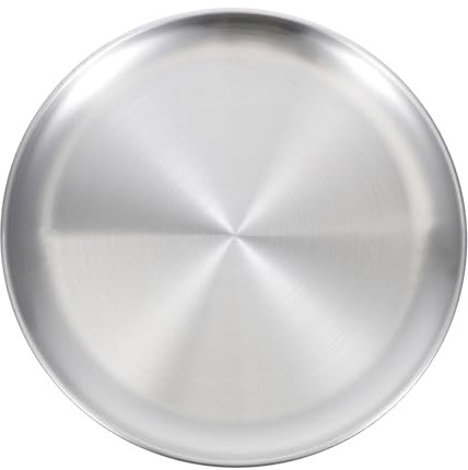 KICHOUSE 1pieza Bandeja Inoxidable De Servicio Para Comida y Frutas Bandeja Para Pasteles y Asados De Diseño Elegante y Para Cafés y Reuniones