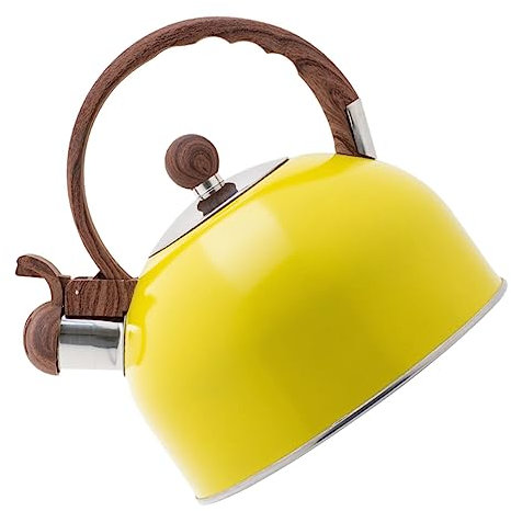 ULTECHNOVO Bouilloire à Thé Sifflante 2,5l Acier Inoxydable Poignée Ergonomique Fonction D'arrêt Automatique Usage Induction Et Gaz Usage Quotidien