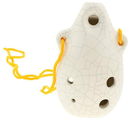 1 x Keramik-Alt-Okarina mit 6 Löchern für Kinder, Anfänger, Studenten