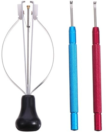 HANABASS 3 pezzi strumento di sollevamento dell'ago di orologio antiscivolo portatile per riparazione orologio pinza estrattrice per aghi ora e accessorio pratico per gli amanti e