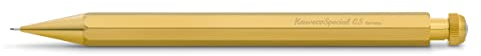 Kaweco SPECIAL Druckbleistift Messing 0.5 mm I Mechanischer Bleistift aus hochwertigem Messing zum Zeichnen I Luxuriöser Druck-Bleistift nachfüllbar mit Radiergummi I Druckminenbleistift 14 cm