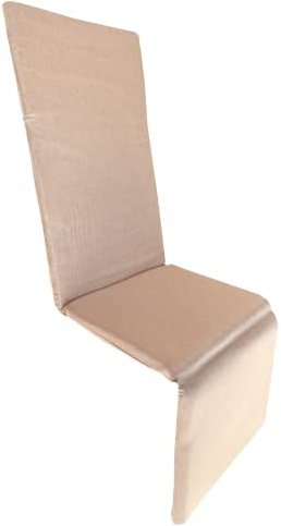 Markotex Cuscino per sedia sdraio - lettino - sedia - SFODERABILE - Tessuto in Cotone e Canapa. (Canapa, 170)