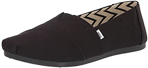 TOMS Alpargata Cotton Canvas Womens Black/Black Espadrilles-UK 7 / EU 40