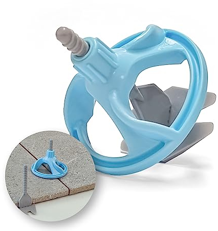 Nivelliersystem24 Starter-Set für 2mm Fugen 50 Zughauben + 150 Laschen im Eimer I Für 3-15mm Fliesenstärke I Fliesen legen mit professioneller Verlegehilfe, Fliesenverlegehilfe, Fliesenstärke 3-15mm