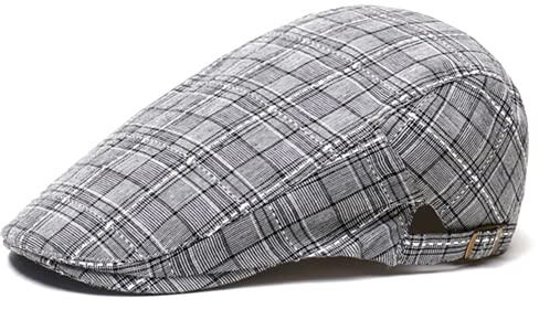crazy bean Boinas de Hombre Estilo Vintage, Gorras de Hombre Planas Ajustable Newsboy Cap, Sombrero de Caza Golf Tiro