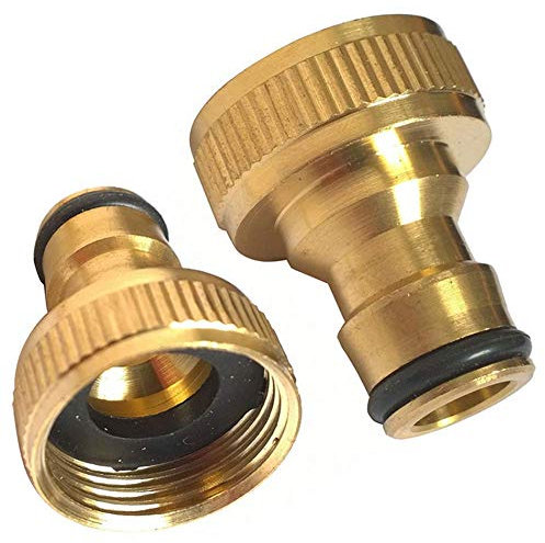 3/4 Inch Threaded Brass Tap Adaptor Garden Water Hose Quick Pipe Connector Excellent Quality